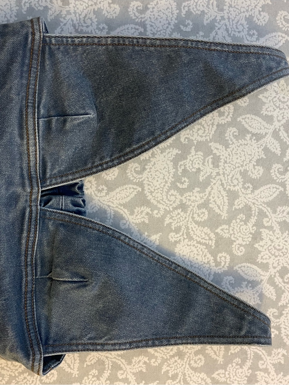 LNDN-Denim Crop Top - Washed Blue